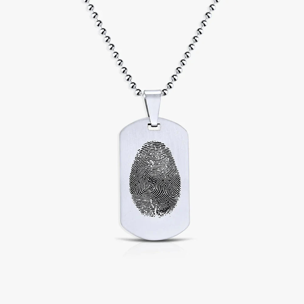 Immer an deiner Seite - Kette Fingerabdruck Gravur - SEVOLY