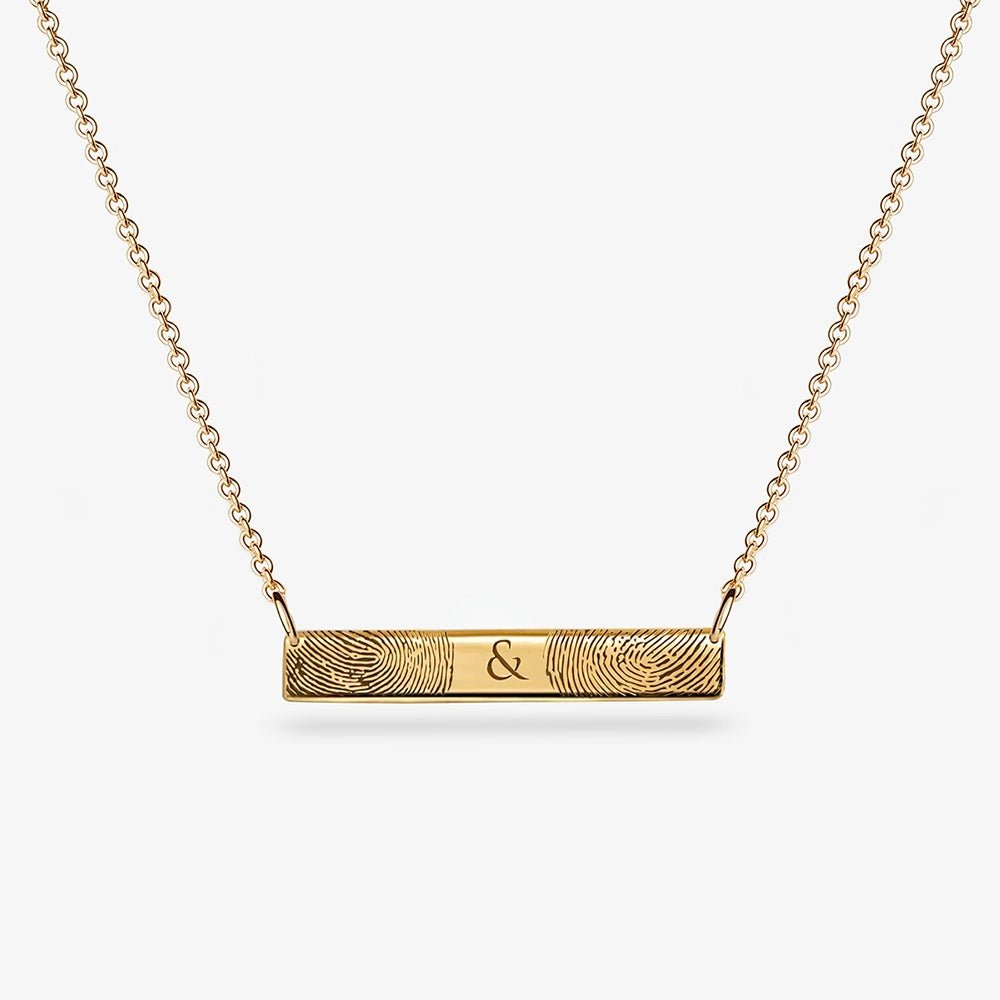 "Duo Bar" Fingerabdruck Kette - SEVOLY