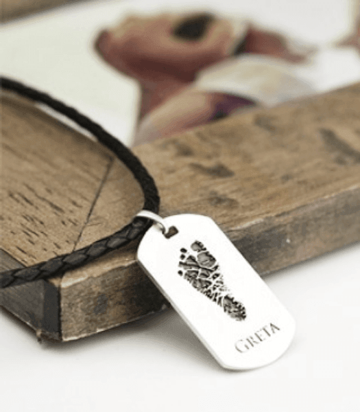 Family Tag Kette - Dog Tag Geschwisterkette mit 2 Abdrücken - SEVOLY
