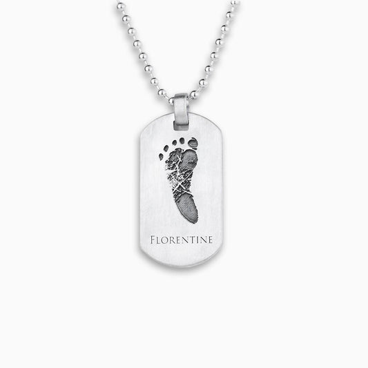 Ich bin hier! - Dog Tag Herrenkette mit 1 Abdruck - SEVOLY