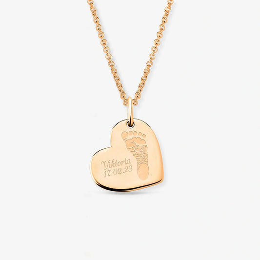 Immer am Herzen - Light Collection - Kette mit 1 Abdruck - SEVOLY