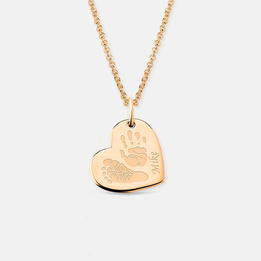 Immer am Herzen - Light Collection - Kette mit Hand & Fußabdruck - SEVOLY