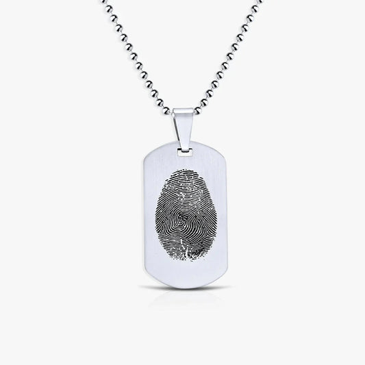 Immer an deiner Seite - Kette Fingerabdruck Gravur - SEVOLY
