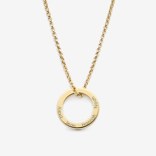 "Ring of Love" Personalisierte Familienkette mit Gravur - SEVOLY